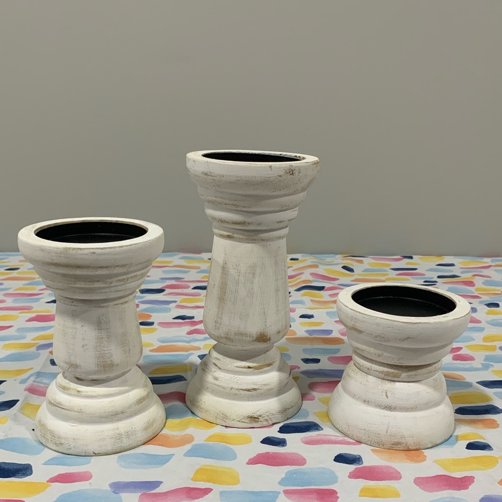 Set of 3 Pillar Candle Holder